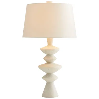 Arteriors Home Jillian 32" White Glass Stone Modern Table Lamp