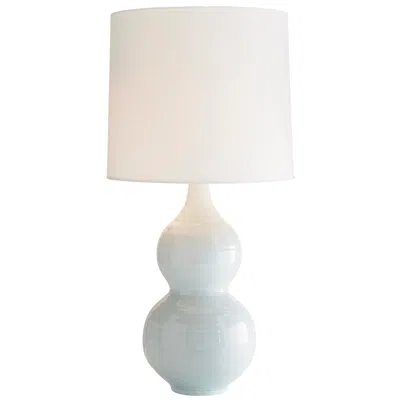 Arteriors Home Lacey 33" Gourd Ceramic Glaze Ice Blue Table Lamp