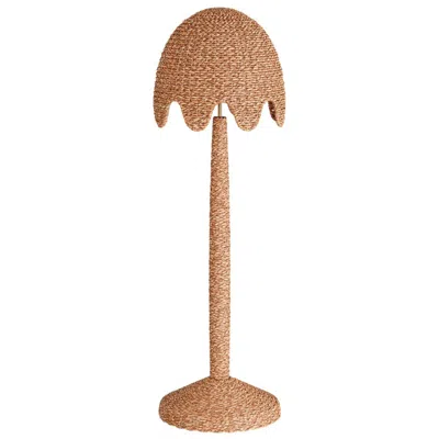 Arteriors Home Mar 65" High Coastal Modern Natural Rattan Floor Lamp