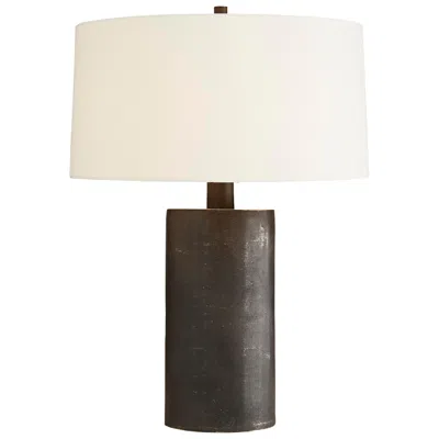 Arteriors Home Prague 29 1/2" Blackened Metal Column Table Lamp