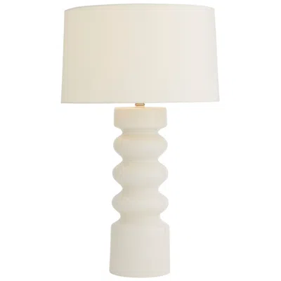Arteriors Home Wheaton 29" White Porcelain Modern Cylinder Table Lamp
