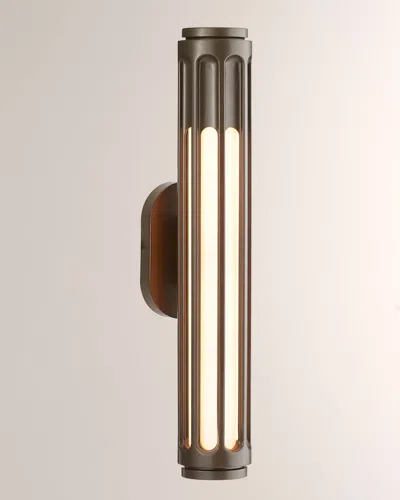 Arteriors Inset 25.5" Outdoor Sconce In Brown