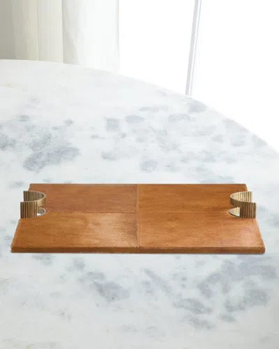 Arteriors Jones Hair On Hide Tray In Brown