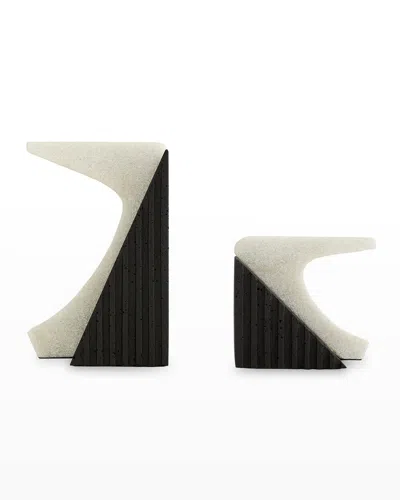 Arteriors Jordan Bookends In White