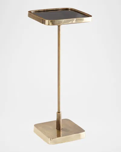 Arteriors Kaela Square Drink Table In Vintage Brass