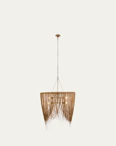 Arteriors Layla 36" 4-light Chandelier In Antique Br