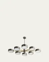 Arteriors Linus 52" 8-light Starburst Chandelier In Black