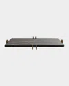 Arteriors Lockhart Marble Rectangular Tray In Gray
