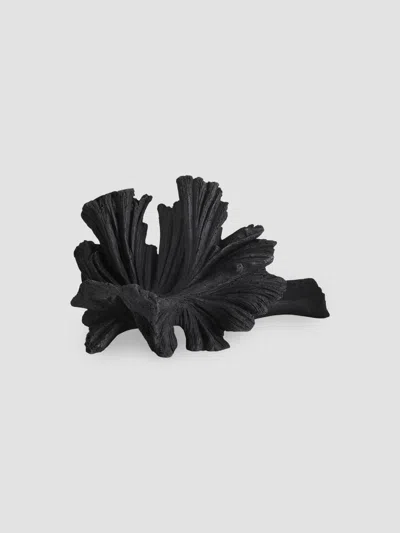 Arteriors Luca Lava Stone Mushroom Sculpture In Black