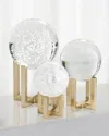 Arteriors Macarthur Sculptures, Set Of 3 In Clear
