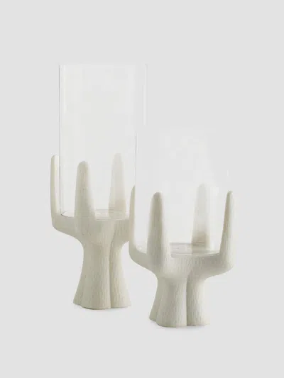 Arteriors Maria 2-piece Candleholder Set In White