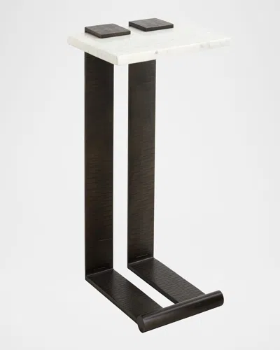 Arteriors Mcclain Accent Table In Black, White