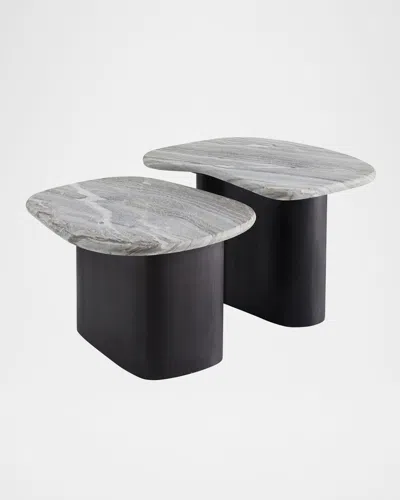 Arteriors Melt Nesting Coffee Tables, Set Of 2 In Gray