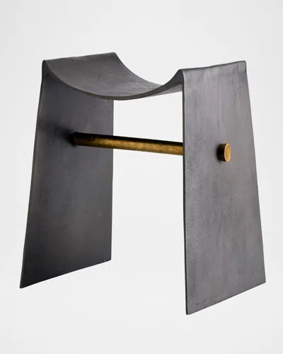 Arteriors Montez Stool In Blackened