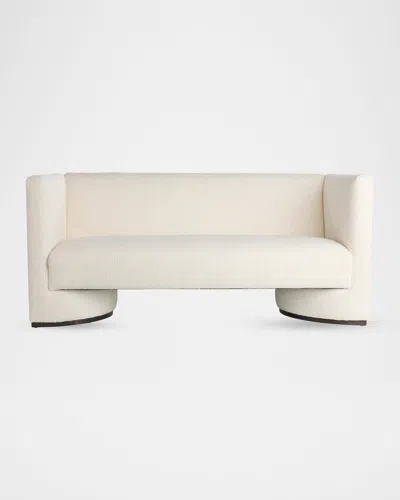 Arteriors Olympus Cloud Boucle Settee In White