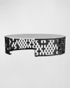 Arteriors Onze Coffee Table In White, Black