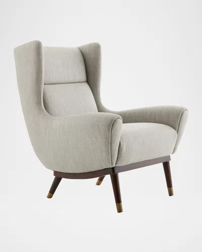 Arteriors Ophelia Wingback Lounge Chair In White