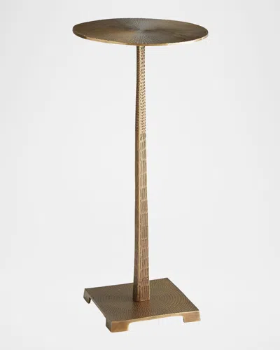 Arteriors Otelia Accent Table In Vintage Brass