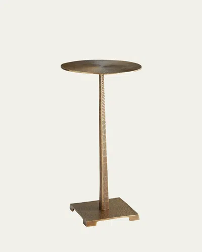 Arteriors Otelia Accent Table In Vintage Brass