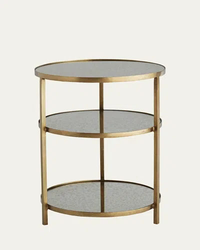 Arteriors Percy End Table In Antique Brass