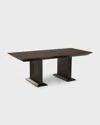 Arteriors Renata Dining Table With 18.5" Leaf In Brown
