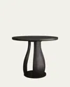 Arteriors Samara Entry Table, 40" Round In Ebony