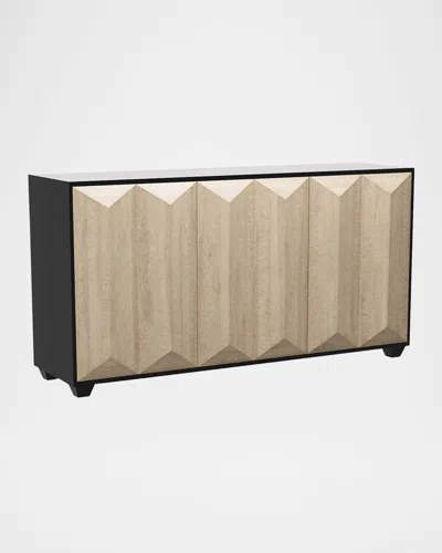 Arteriors Sapphire Credenza In Chamois Gray, Ebony
