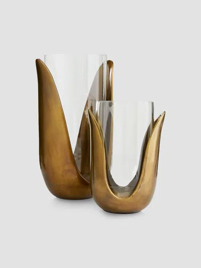Arteriors Sonia Vases, Set Of 2 In Gold