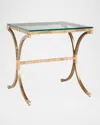 Arteriors Templeton End Table In Vintage Brass