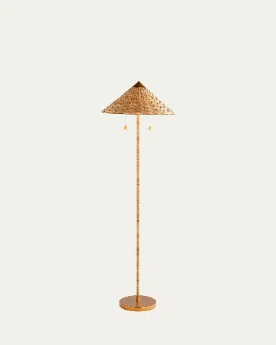 Arteriors Terrace 59" 2-light Floor Lamp In Brown