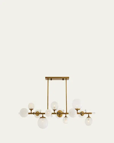 Arteriors Troon 56" 12-light Chandelier In Antique Br