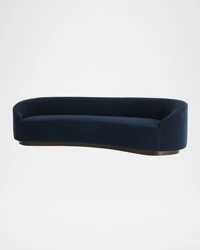 Arteriors Turner Velvet Sofa, 108" In Black