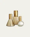 Arteriors Union Vases, Set Of 3 In Smoke Luster