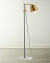 Arteriors Watson Adjustable Floor Lamp In Gold