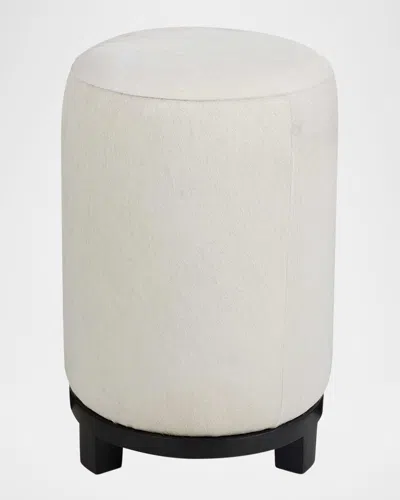 Arteriors Wimberley Hair On Hide Ottoman In White