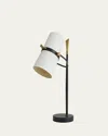 Arteriors Yasmin 28" Adjustable 2-light Table Lamp In Black