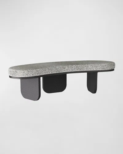 Arteriors Yogi Bench, 65" In Grey