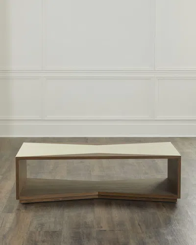 Arteriors Yuki Leather Cocktail Table