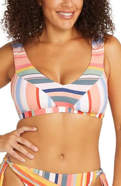 Artesands Carnivale Magritte Bikini Top In Multi/pink