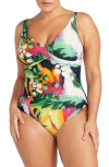 Artesands Chelona Delacroix One-piece Swimsuit In Navy