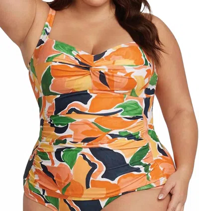 Artesands Women's De Botticelli Tankini - Plus In Orange In Multi