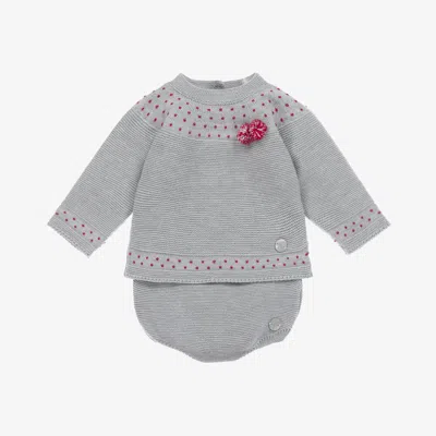 Artesania Granlei Baby Boys Grey Knitted Shorts Set