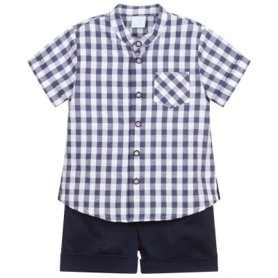 Artesania Granlei Kids' Boys Navy Blue Shorts Set