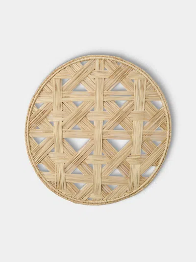 Artesanías Del Atlántico Set Of 4 Atarraya Handwoven Palm Placemats In Brown