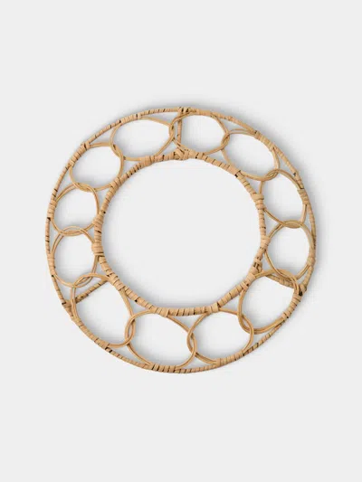 Artesanías Del Atlántico Set Of 4 Bejuco Handwoven Palm Knotted Placemats In Multi