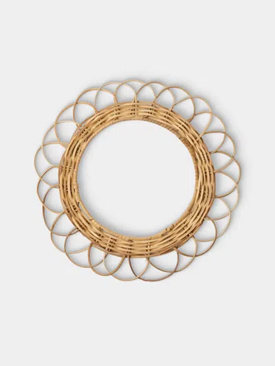 Artesanías Del Atlántico Set Of 4 Bejuco Handwoven Palm Ring Placemats In Multi