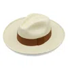 Artesano Azuay Clasico Natural Mens Hat With Coffee Band
