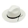 Artesano Barza Clasico White Mens Hat With Black Cord