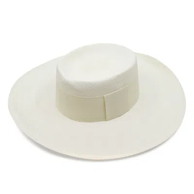 Artesano Pinta Cordovez Wide Brim Ivory Hat