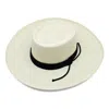 Artesano Puglia Polo Wide Brim Natural Hat With Black Cord